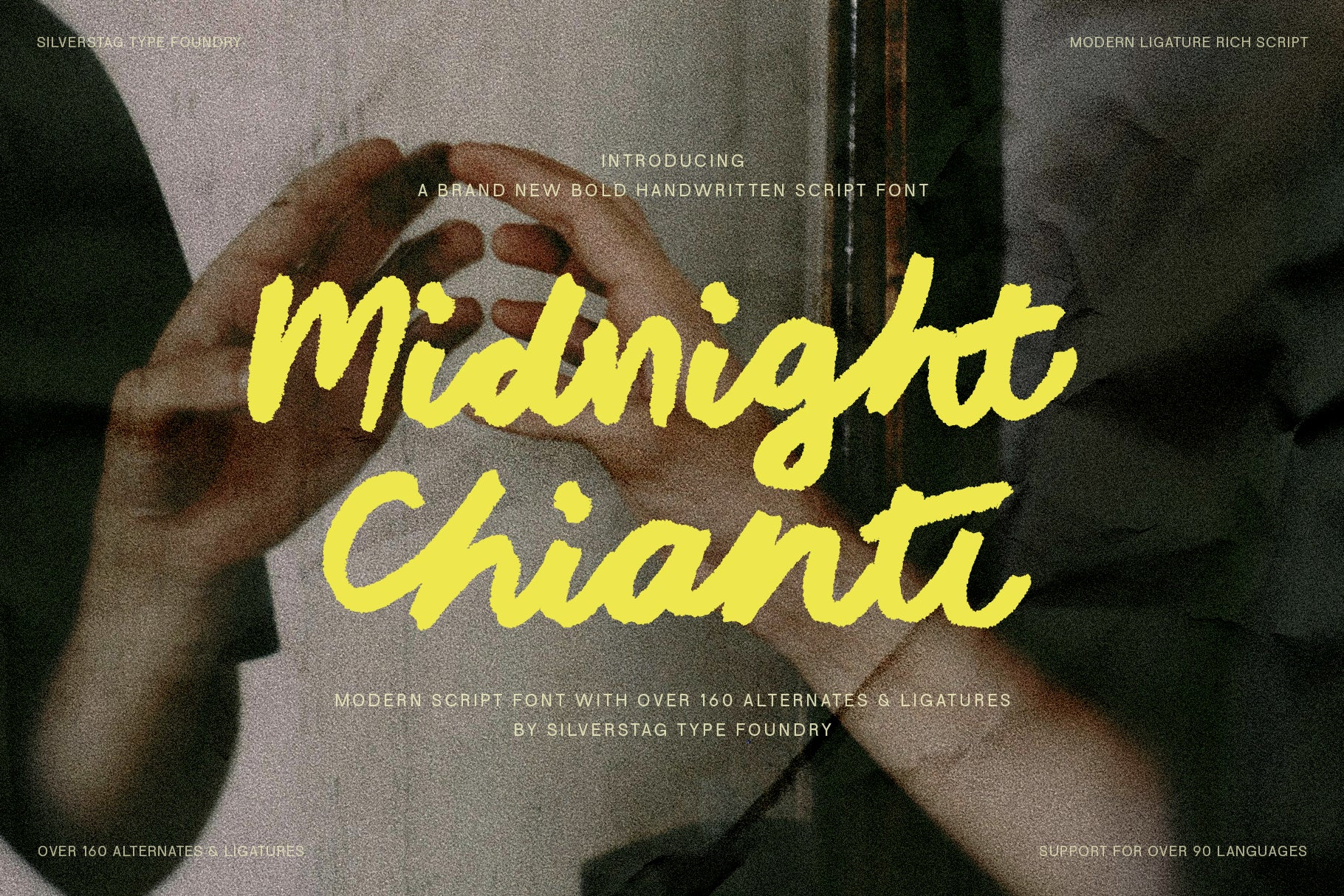 SLTF Midnight Chianti – A Bold Handwritten Font with 3 Letter Sets
