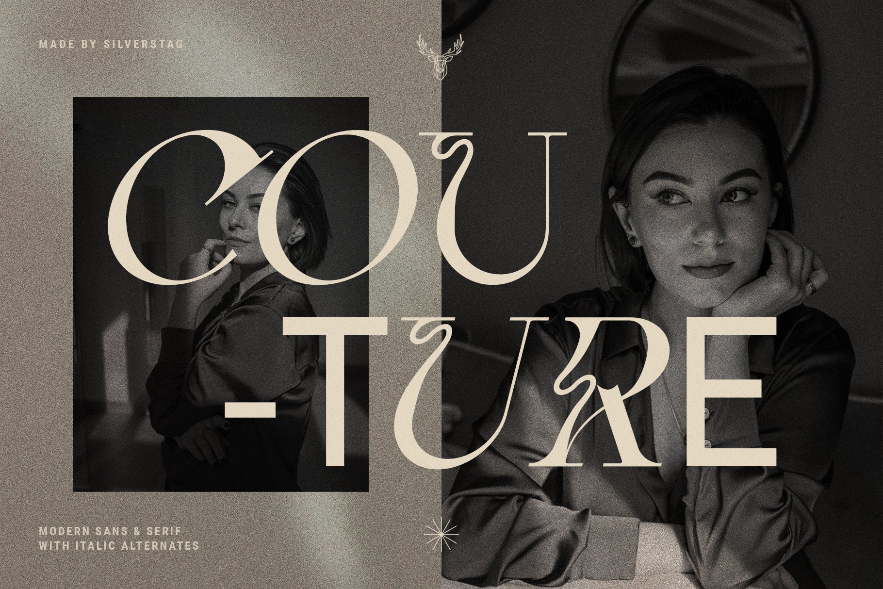 Fleur Display - Sans & Serif Font Duo