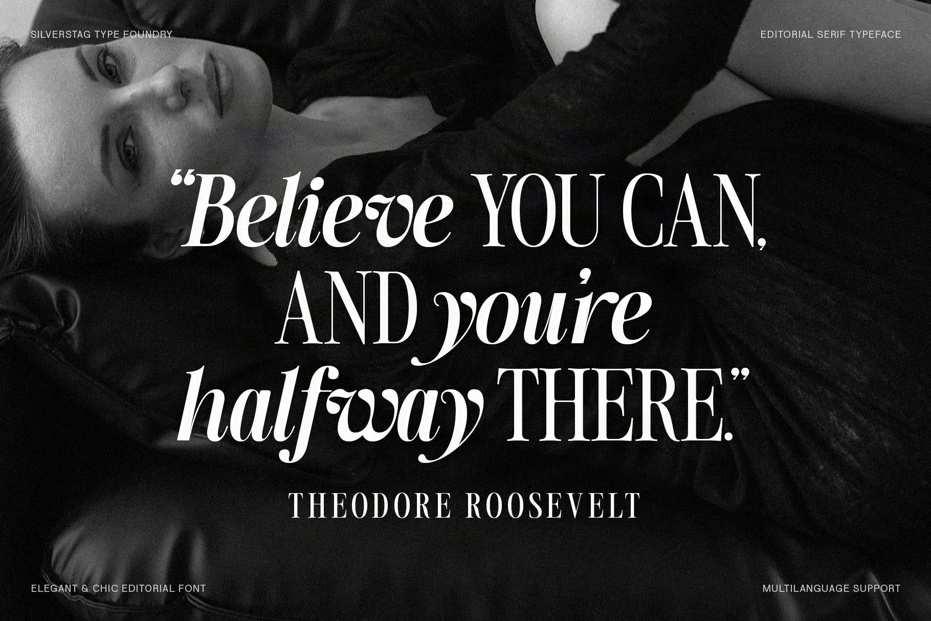 SLTF The Silver Editorial – A Nostalgic 18-Font Serif Typeface