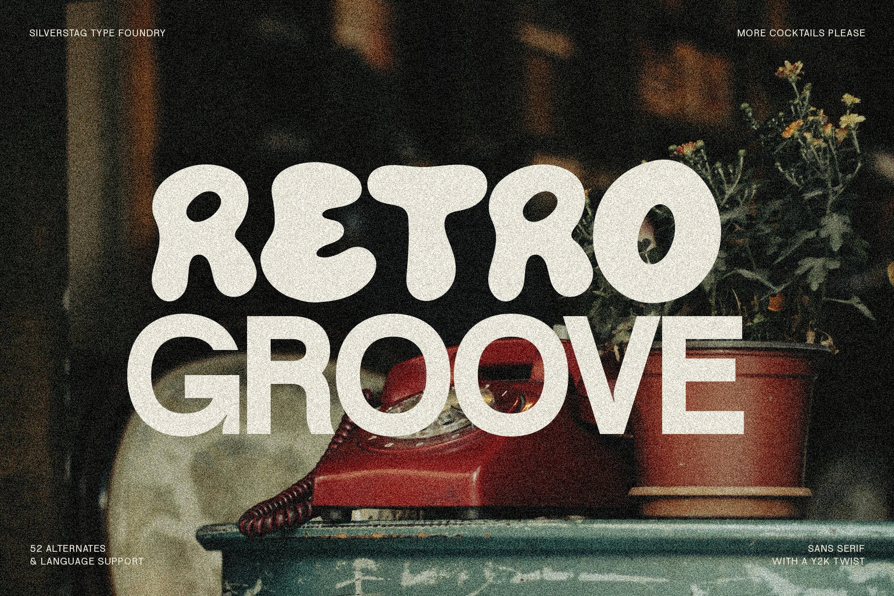 More Cocktails Please - A Y2K Funky Retro Font