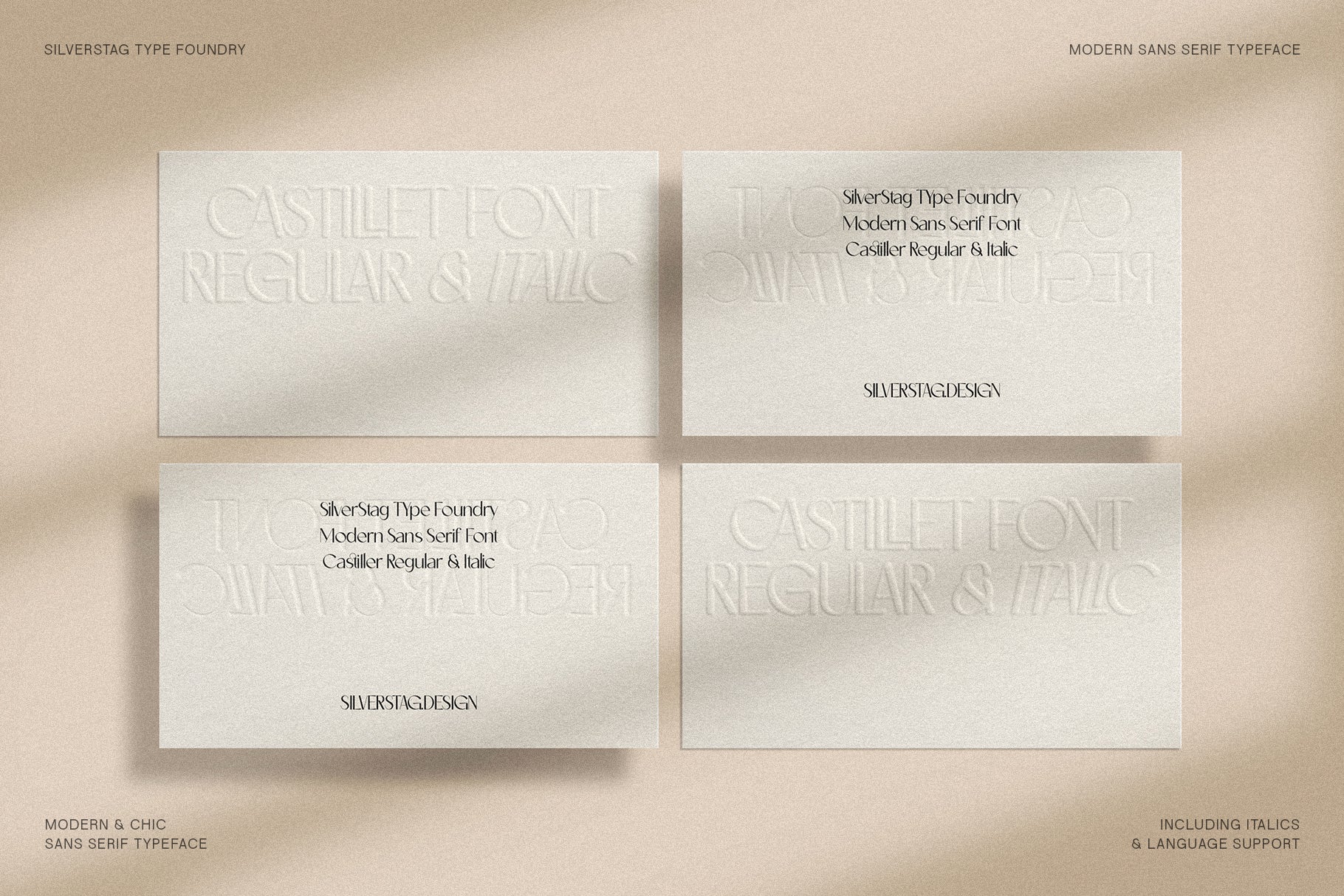 Castillet - Elegant Sans Serif Font With Italics