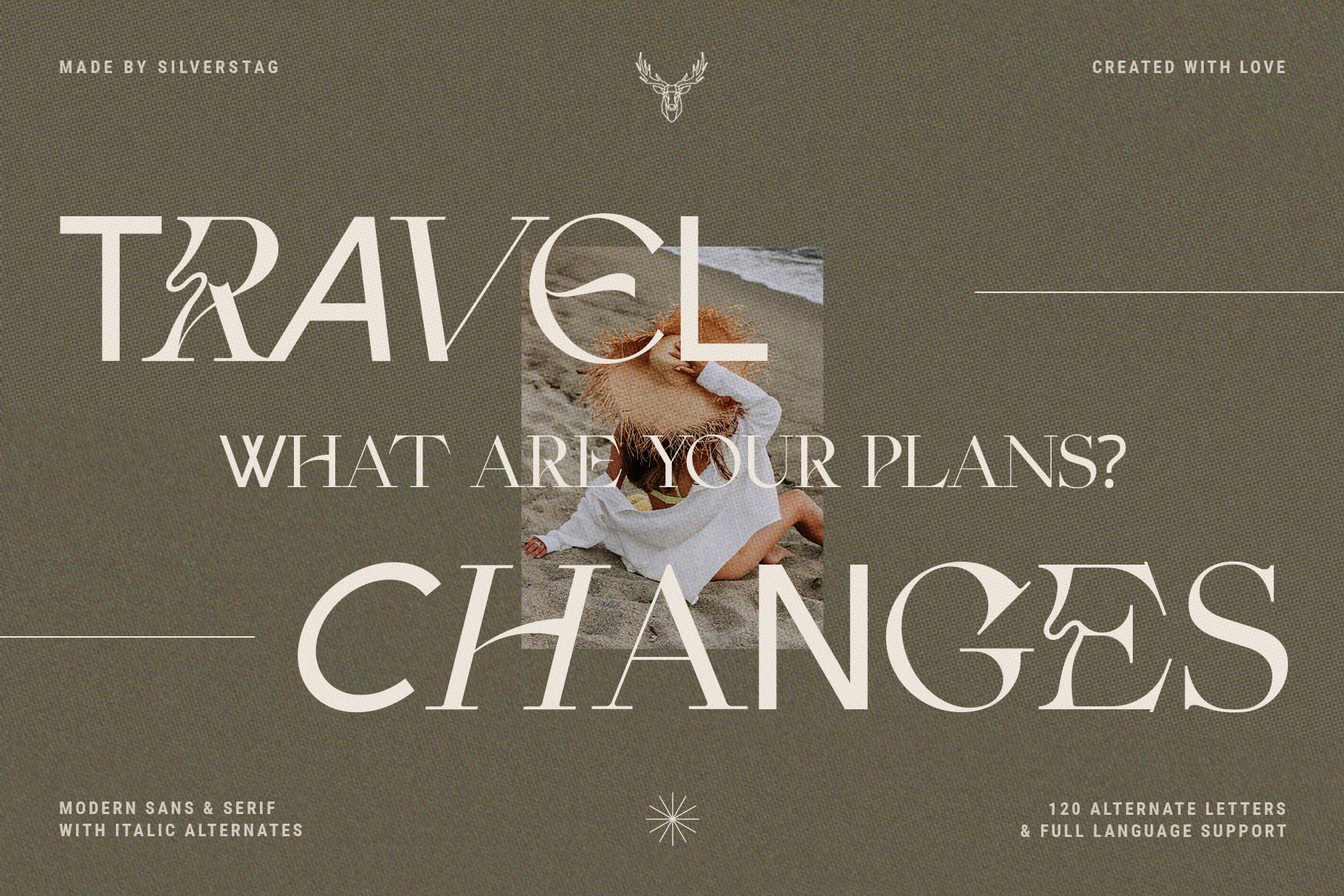 Fleur Display - Sans & Serif Font Duo