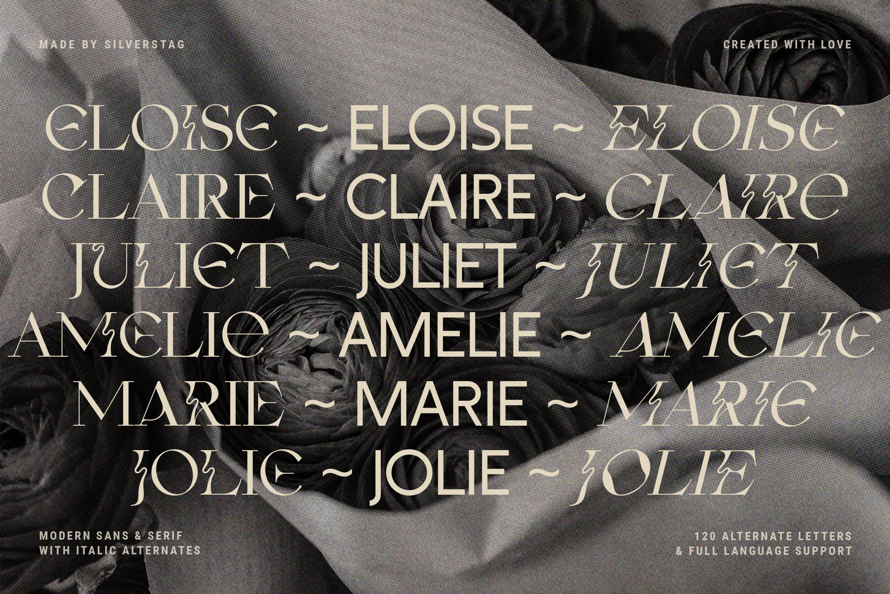 Fleur Display - Sans & Serif Font Duo