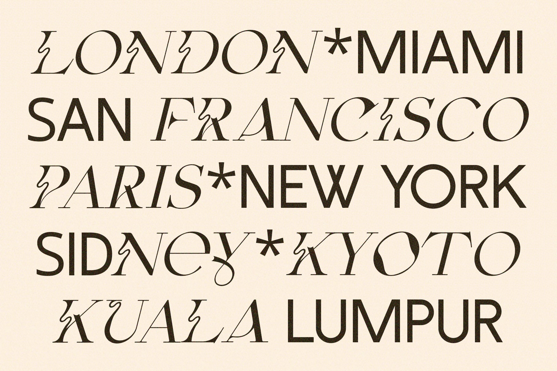 Fleur Display - Sans & Serif Font Duo