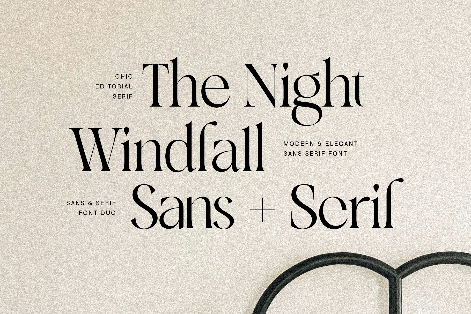 SLTF Night Windfall - Sans & Serif Font Duo