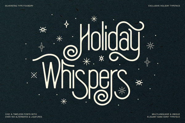 SLTF Holiday Whispers - A Soft Contemporary Serif