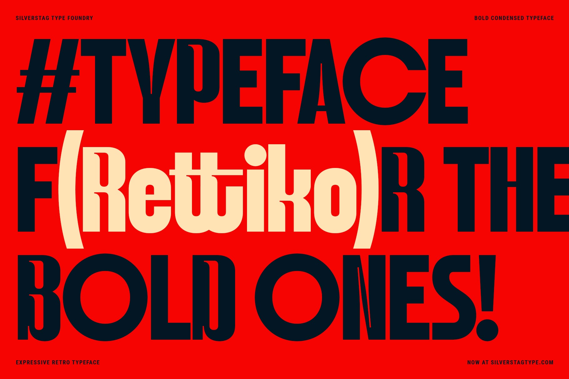 SLTF Rettiko - Bold Retro Typeface
