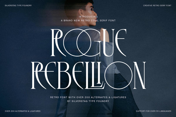 SLTF Rogue Rebellion - Ligature Serif Font