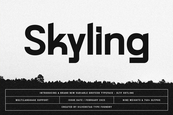 SLTF Skyling - Geometric Grotesk Sans Serif Typeface