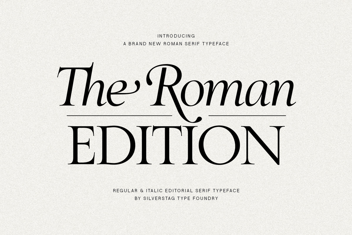 Magazines Script Font R Editorial Serif Fonts for Magazines and Books - SilverStag Type Foundry