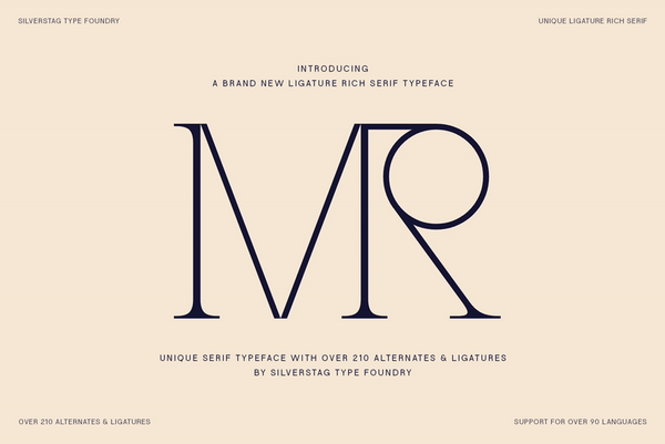 SLTF Winner Baroque - Ligature Rich Serif Typeface
