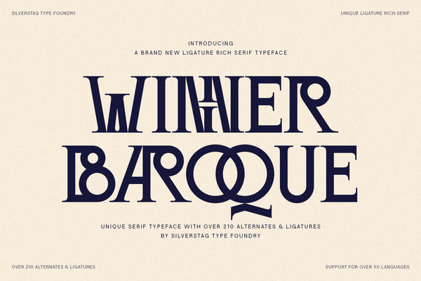 SLTF Winner Baroque - Ligature Rich Serif Typeface