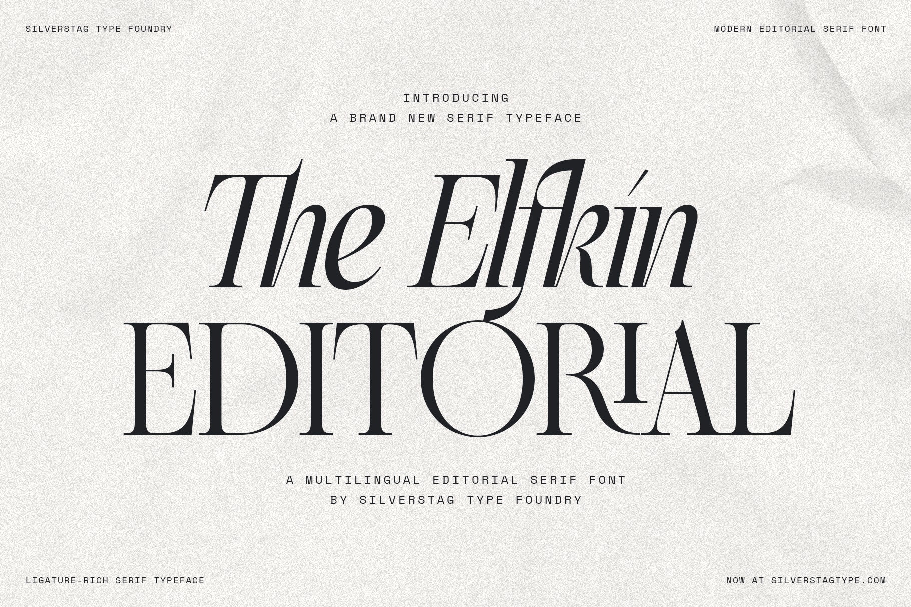 SLTF The Elfkin Editorial – Modern Serif Typeface