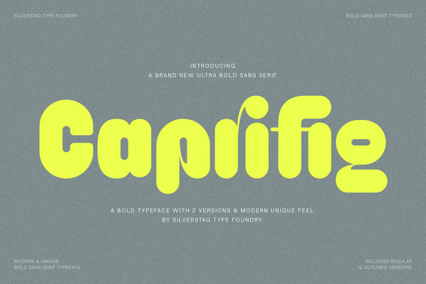 Caprifig – Bold & Rounded Sans Serif with Playful Personality