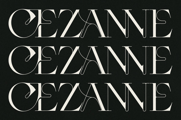 CEZANNE - Modern Ligature Serif Font