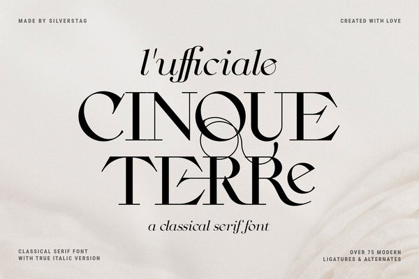 CINQUE TERRE | A Classic Serif Font
