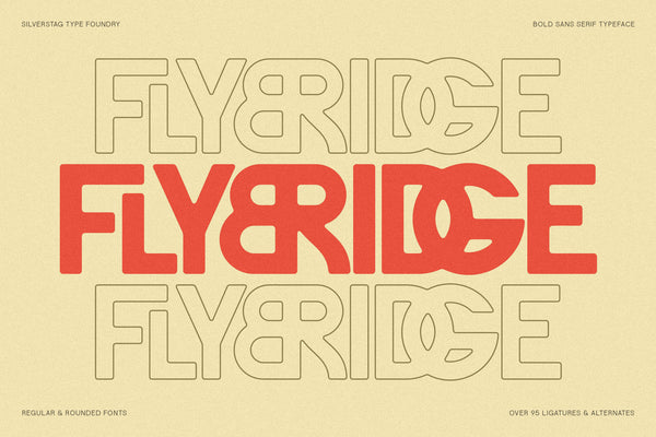 FlyBridge - Bold Ligature Rich Sans Serif Typeface