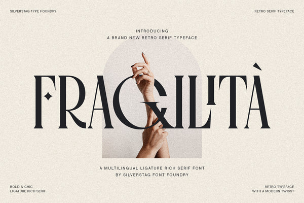 Fragilità - A Retro Ligature Rich Serif Font