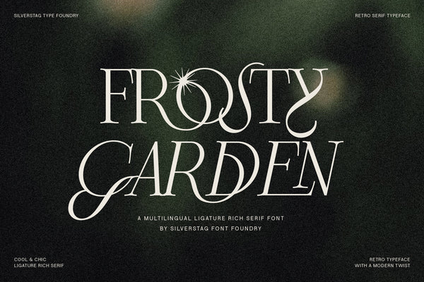 Frosty Garden - Elegant Retro Serif Font