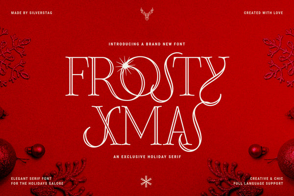 Frosty Xmas - An Elegant Holiday-Themed Serif Font