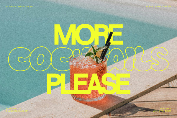 More Cocktails Please - A Y2K Funky Retro Font