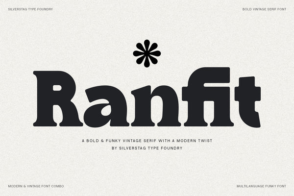 Ranfit - Bold & Funky Serif Font