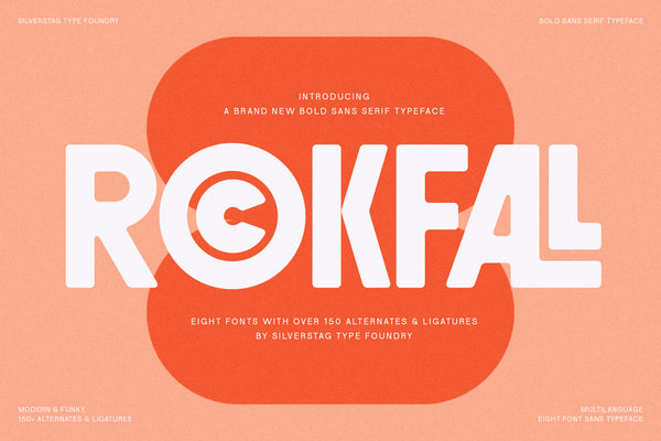 ROCKFALL - Bold Ligature Typeface