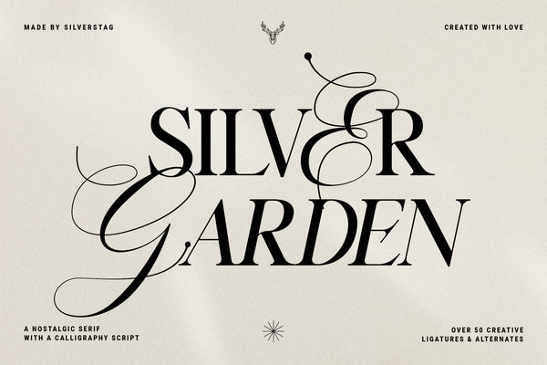 Silver Garden - Nostalgic Font Duo