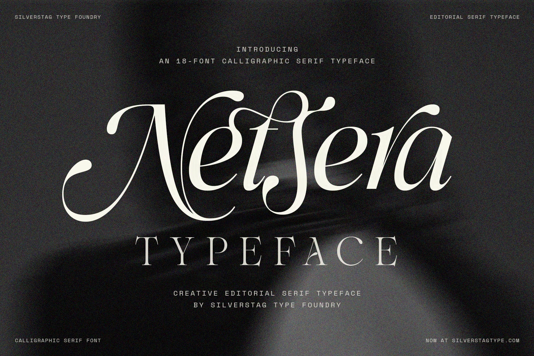 SLTF Netsera — Calligraphic Editorial Serif Typeface
