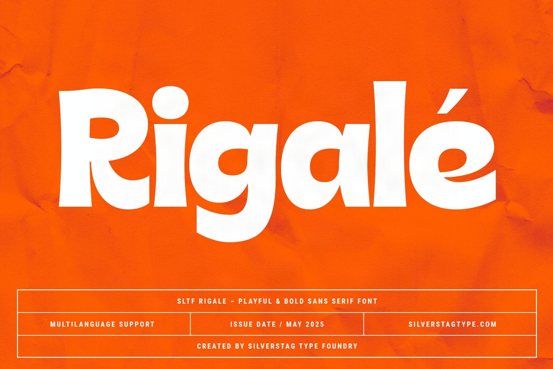 SLTF Rigale – Playful & Bold Sans Serif Font