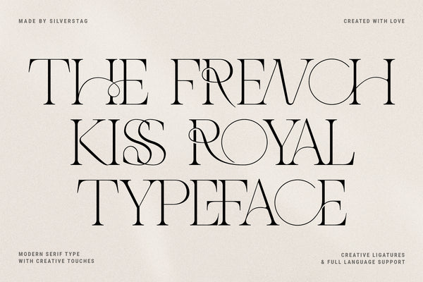 The French Kiss Royal Typeface