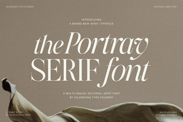 The Portray - Elegant Serif Typeface