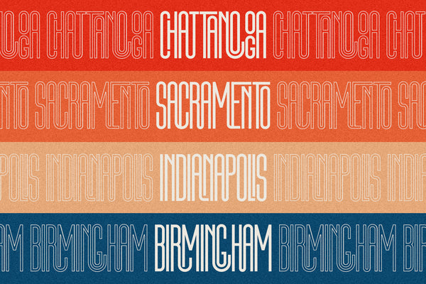 First Contact - Ultra Condensed Typeface (16 Fonts)