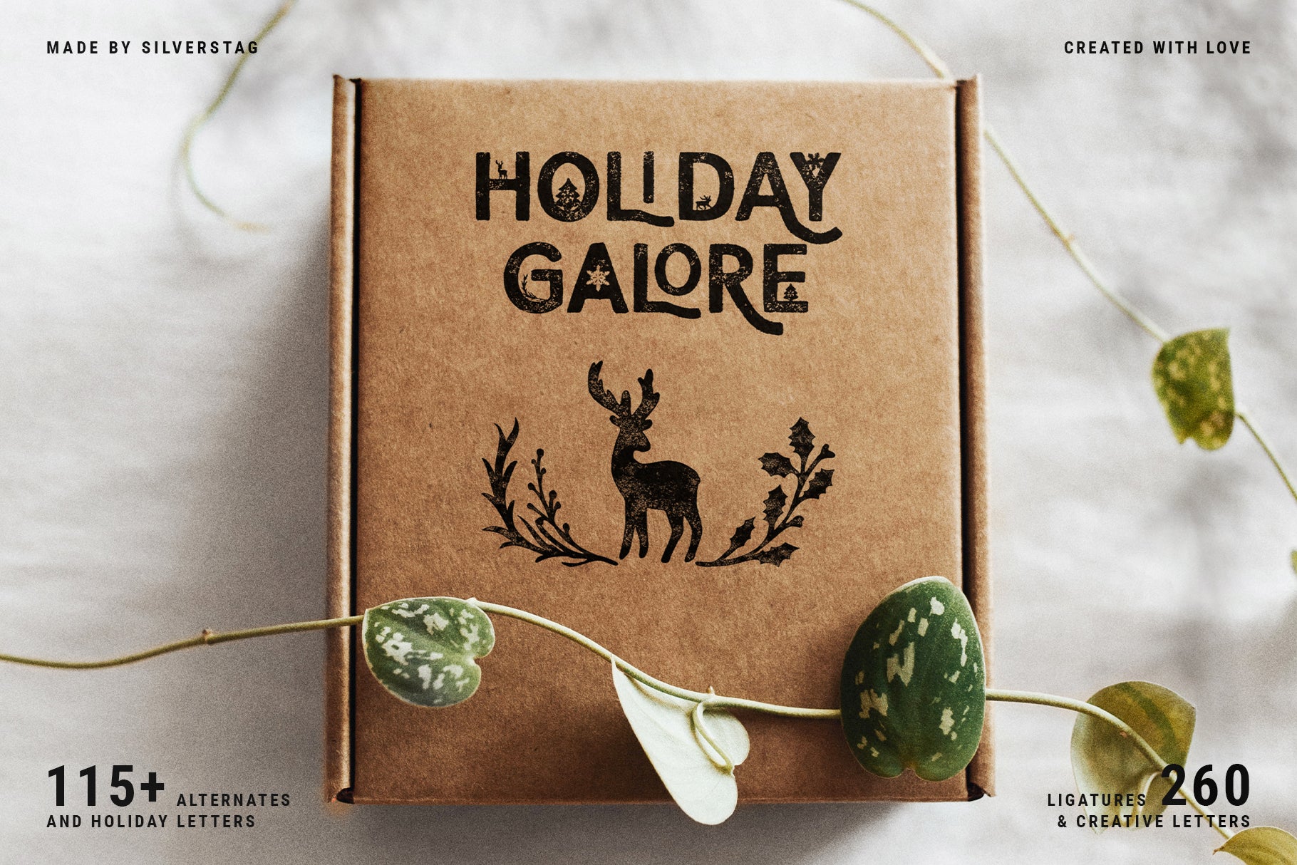 Holiday Galore - Hand-Drawn Font Duo