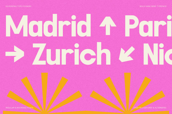 FlyBridge - Bold Ligature Rich Sans Serif Typeface