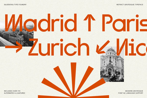 Refract - Edgy Grotesk Font Family