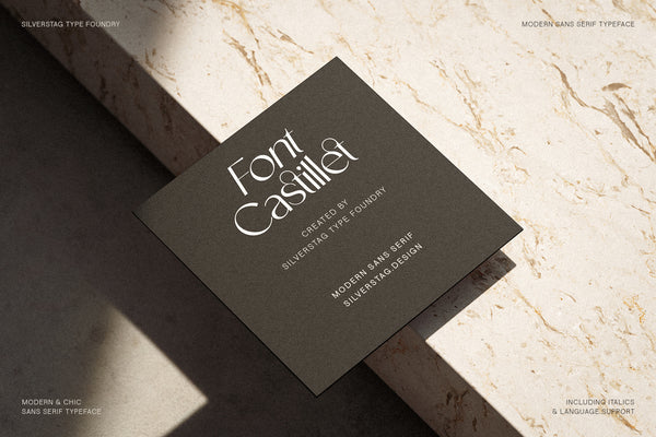 Castillet - Elegant Sans Serif Font With Italics