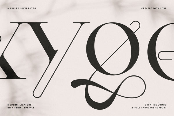 CEZANNE - Modern Ligature Serif Font