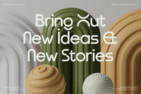 Refract - Edgy Grotesk Font Family