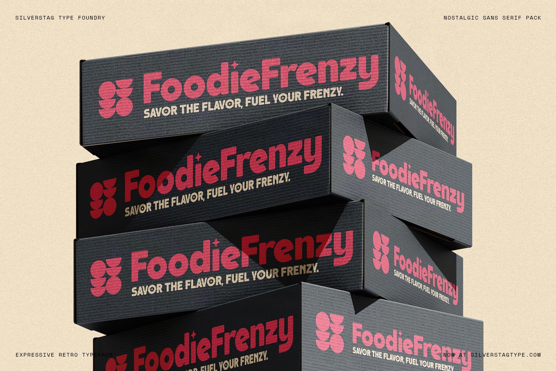 SLTF Saffielle - Bold & Expressive Retro Sans Serif Font