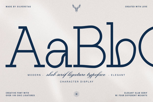 Authentic Romantic - Modern Slab Serif Typeface