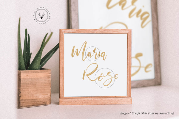 Maria In Script Maria Rose – Elegant Hand-Drawn Script SVG Font