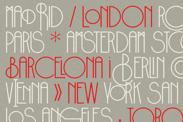 Costa de Malaga - Modern Art Deco Typeface