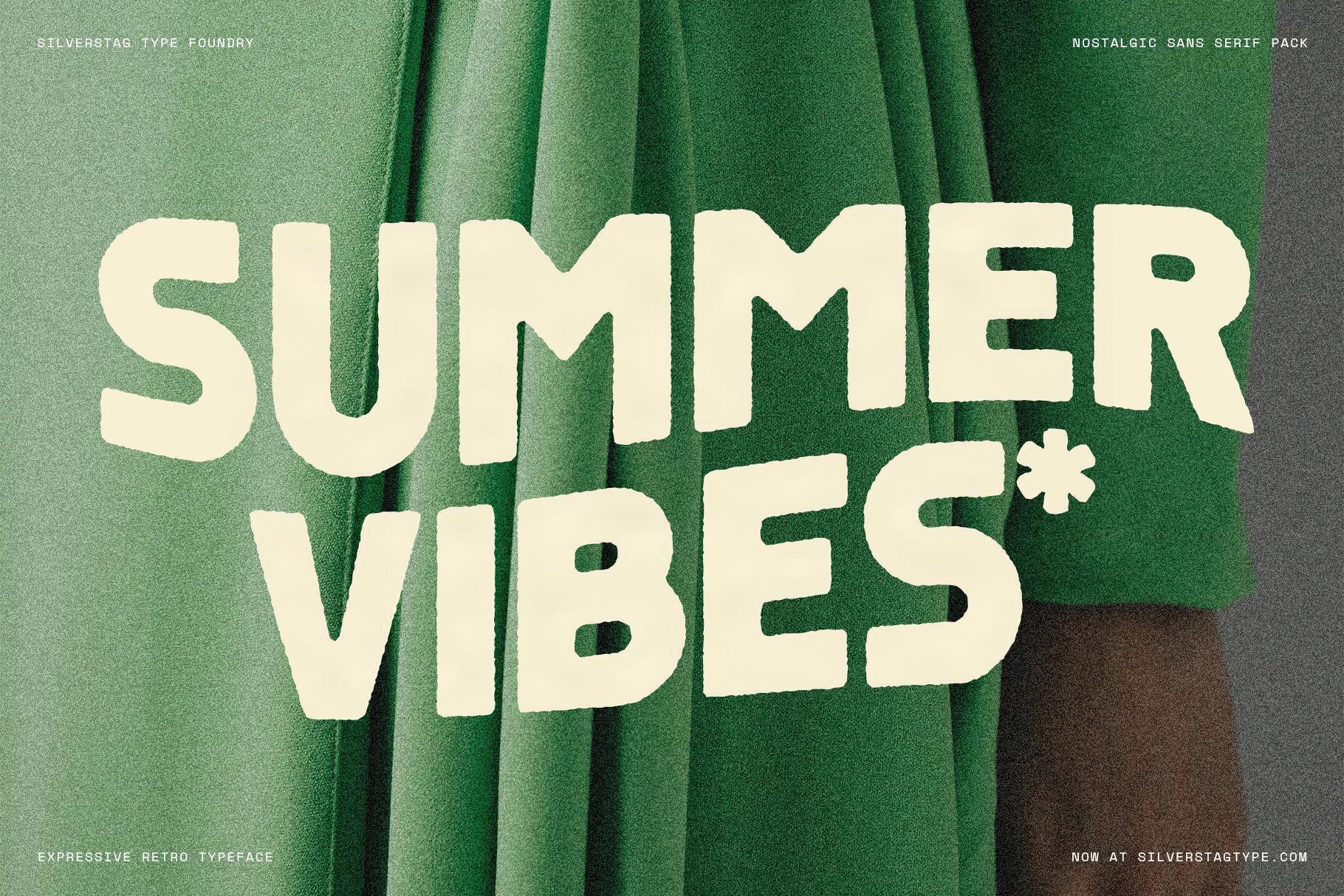 SLTF Saffielle - Bold & Expressive Retro Sans Serif Font