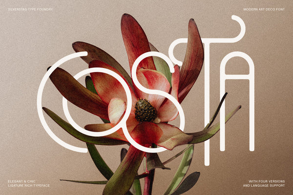 Costa de Malaga - Modern Art Deco Typeface