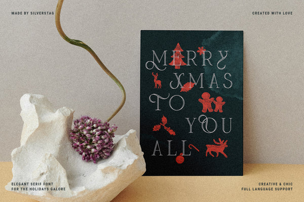 Frosty Xmas - An Elegant Holiday-Themed Serif Font