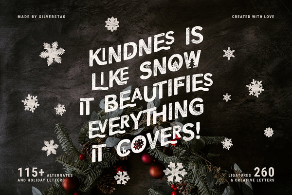 Holiday Galore - Hand-Drawn Font Duo