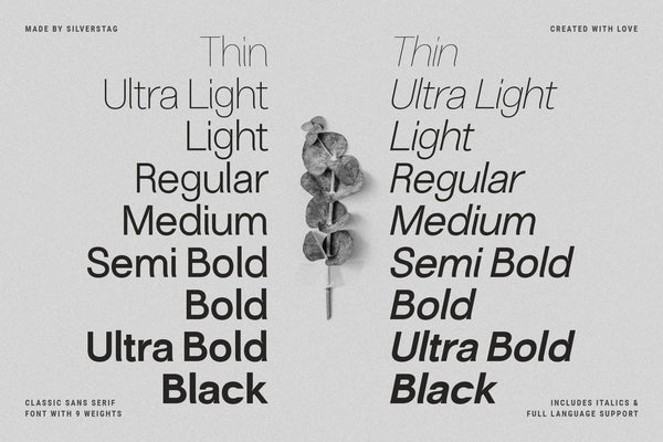 Silver Archer - An 18-Font Classic Sans Typeface