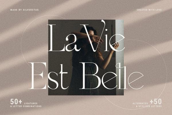 MOON CROWD – Chic Ligature Serif with 100+ Alternates