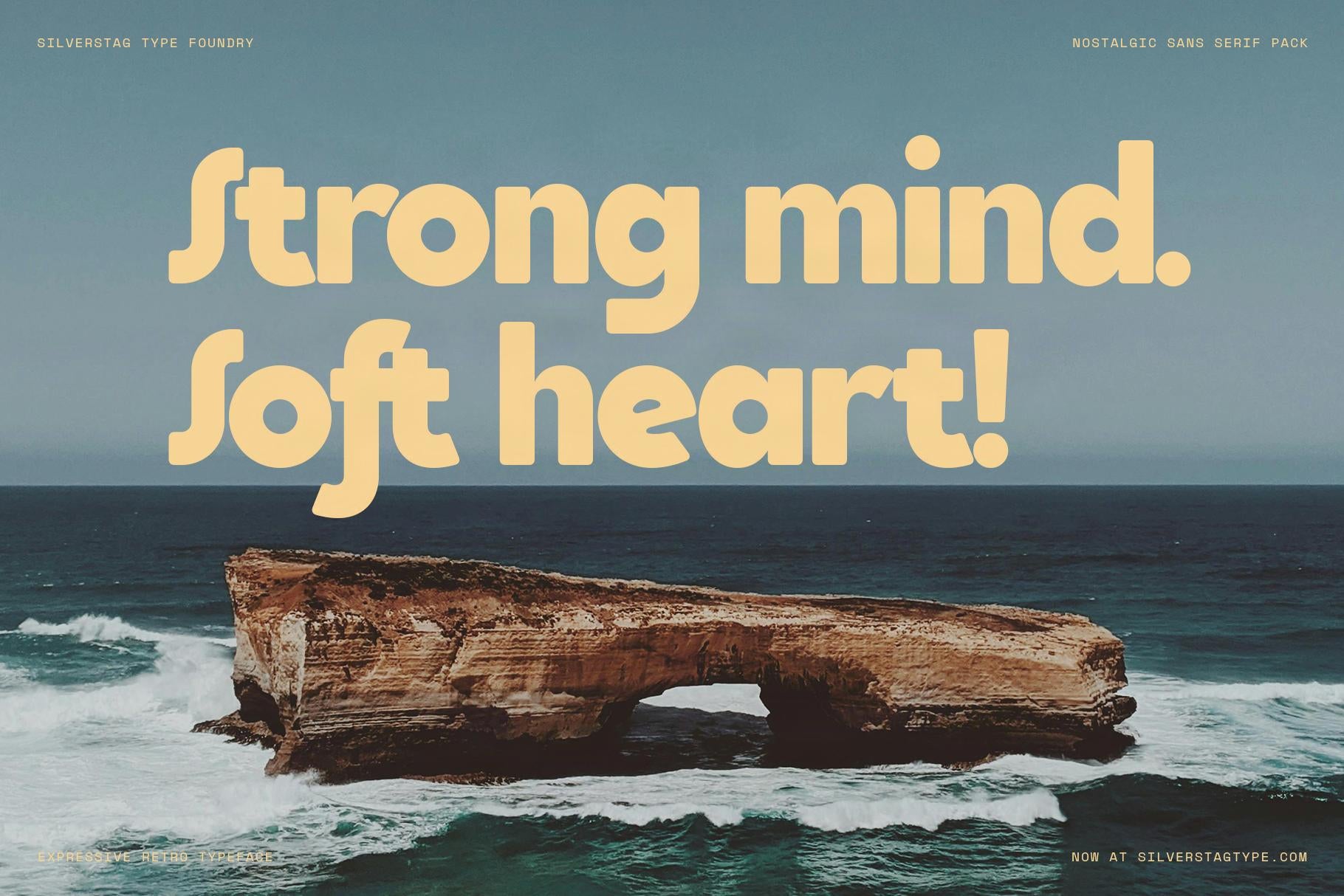 SLTF Saffielle - Bold & Expressive Retro Sans Serif Font